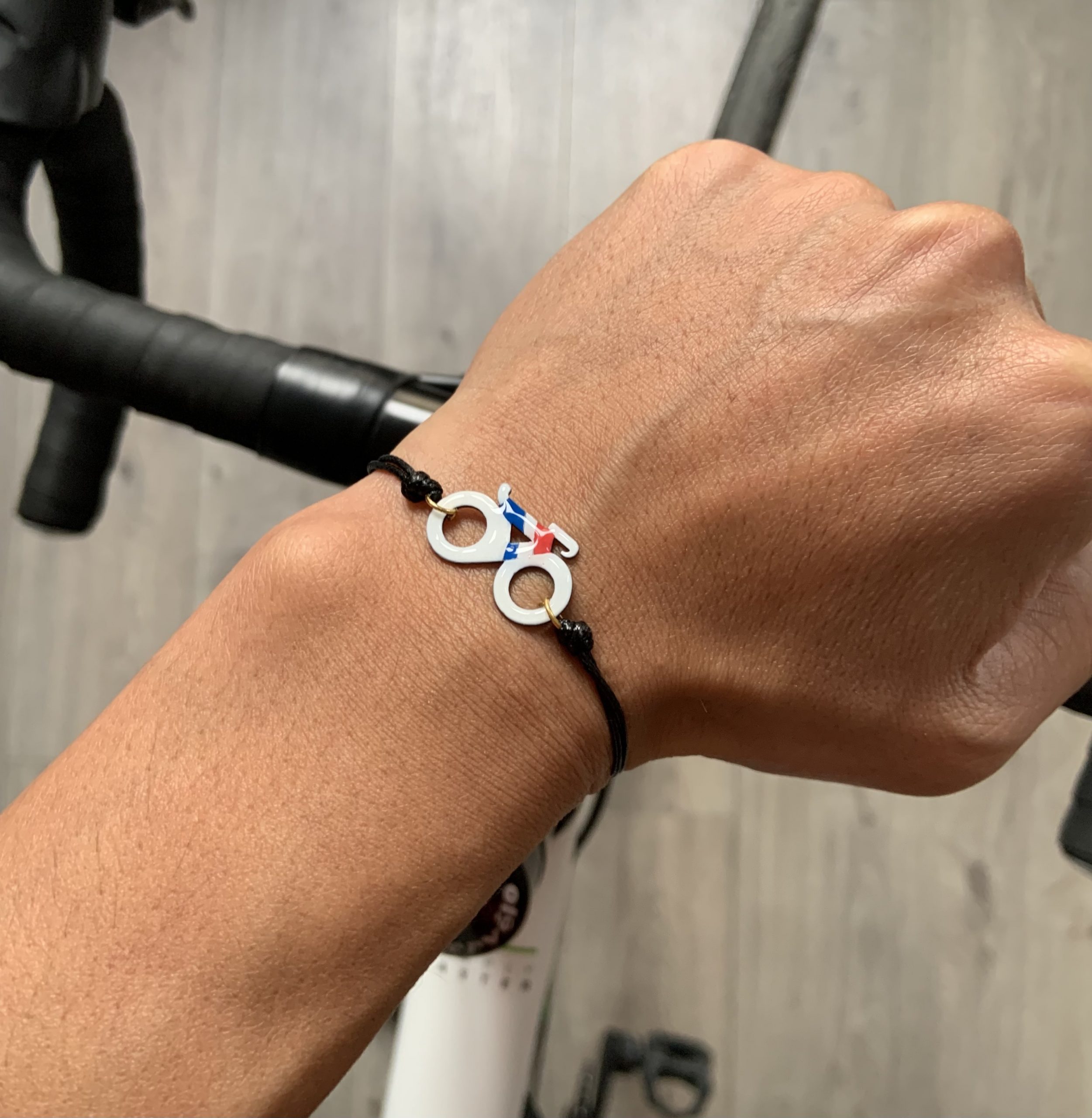 Bracelet velo France white version joaocycling