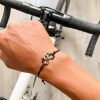 Bracelet velo maillot arc-en-ciel MVDP acier inox
