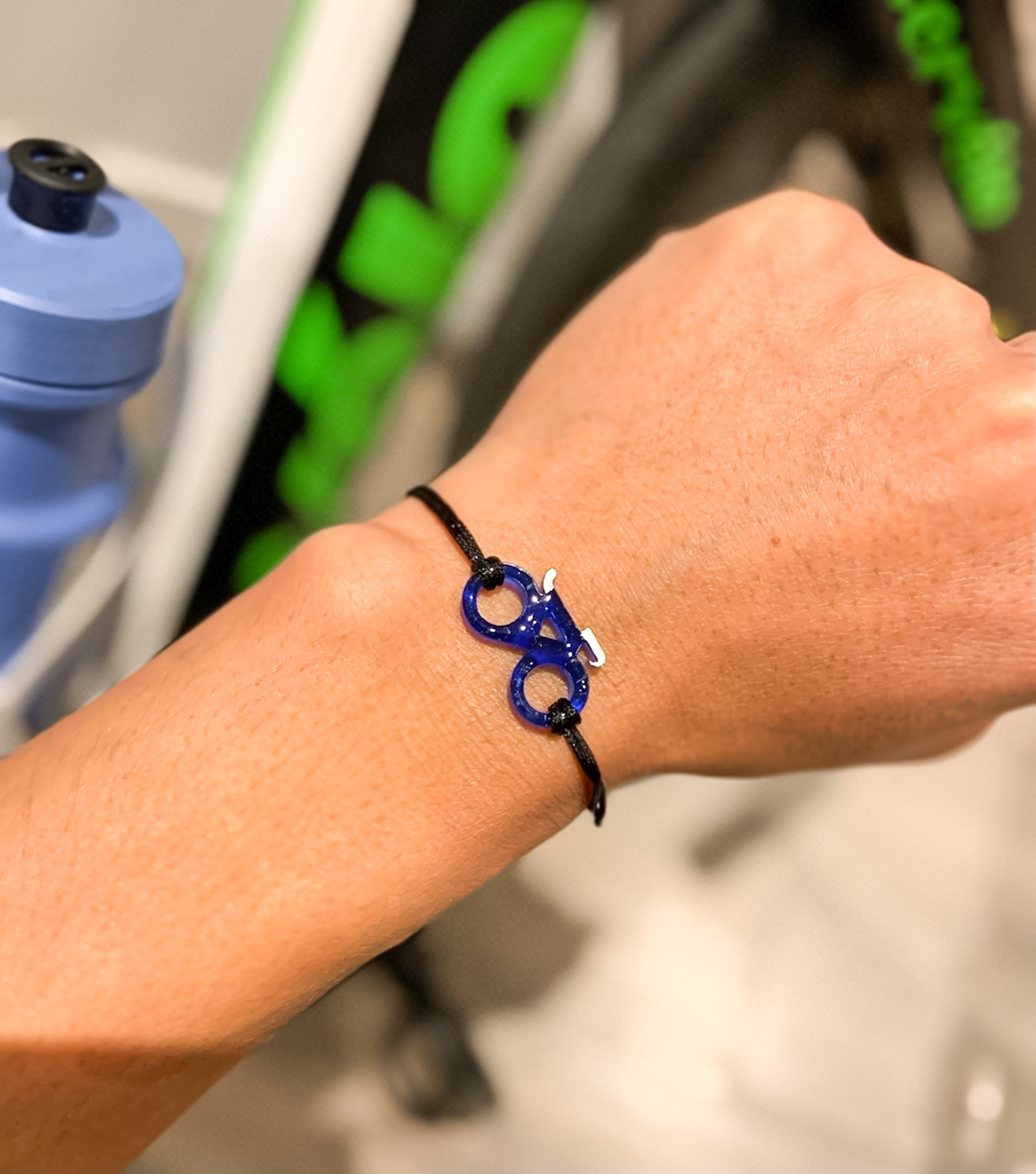Bracelet velo blue cristal style joaocycling