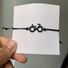Bracelet velo Elegant Noir/Blanc – Image 2