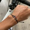 Bracelet VTT France black version en acier inox