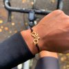 Bracelet VTT couleur or 24k